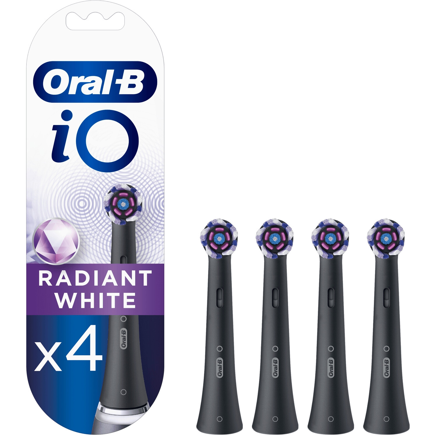 1700131894-3425-converted Oral-B Braun iO Series Radiant White Black 4 шт. Насадки для электрических зубных щеток — изображение 1