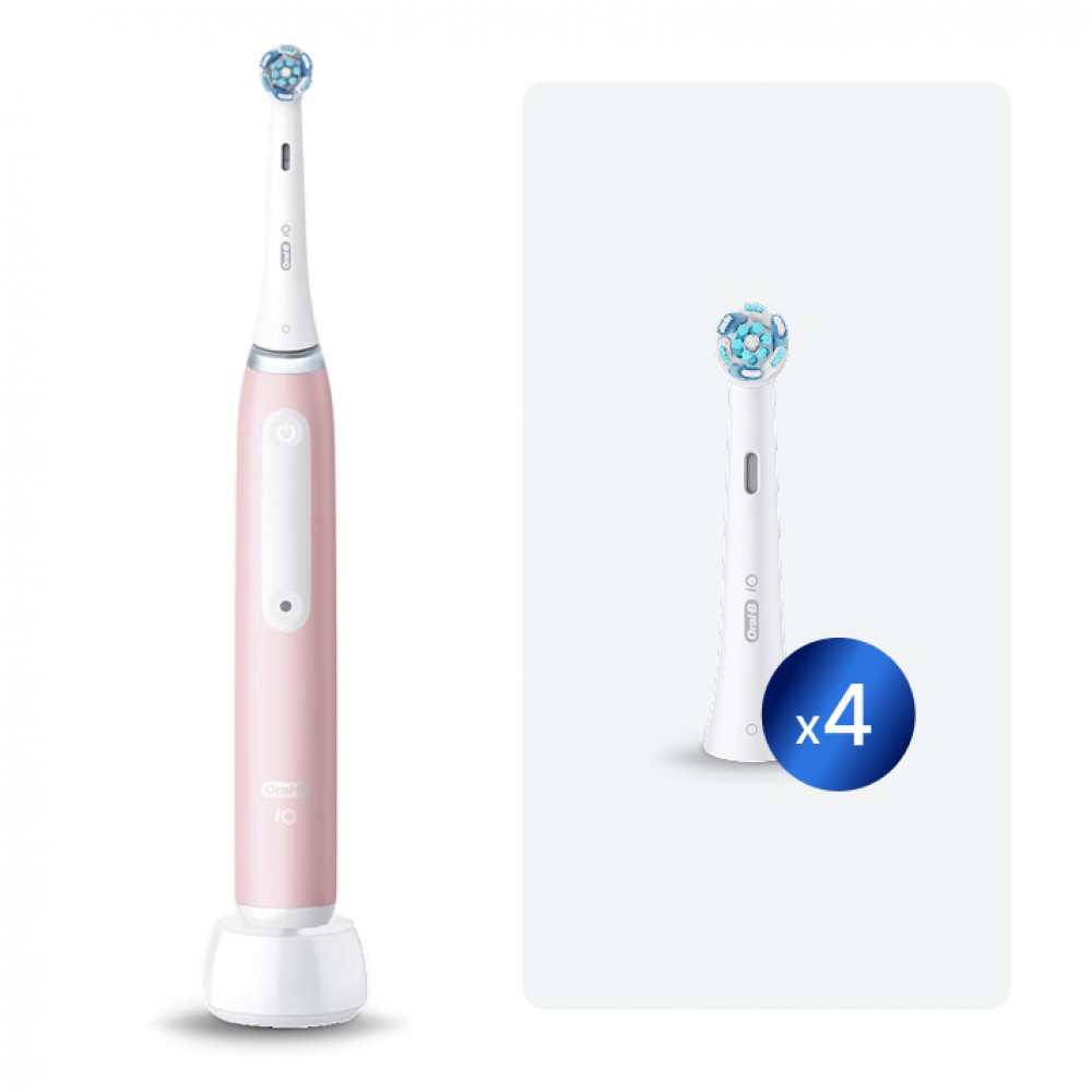 8006530155076_0-1000x1000-1 Oral-B Braun iO Series 3 Blush Pink с 5 насадками Электрическая зубная щетка iOG3.1A6.0 — изображение 1