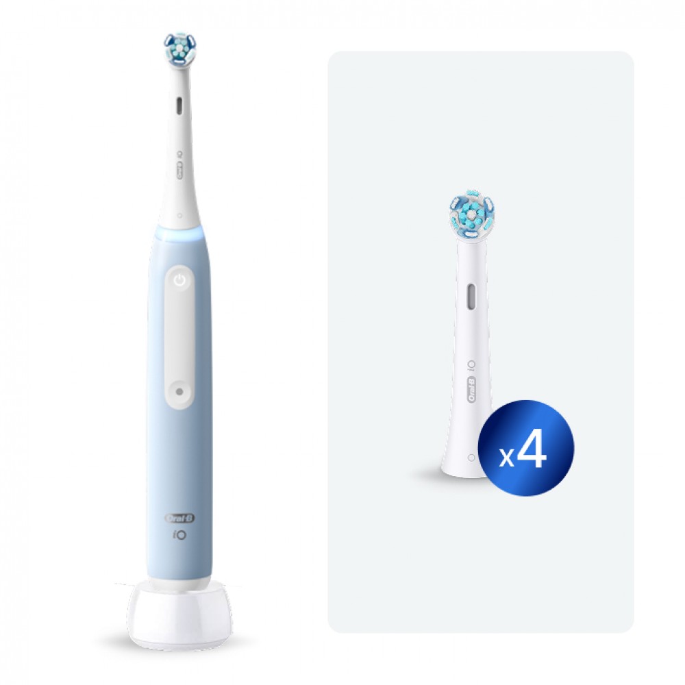 8006530155113_0-1000x1000-1 Oral-B Braun iO Series 3 Ice Blue с 5 насадками Электрическая зубная щетка iOG3.1A6.0 — изображение 1