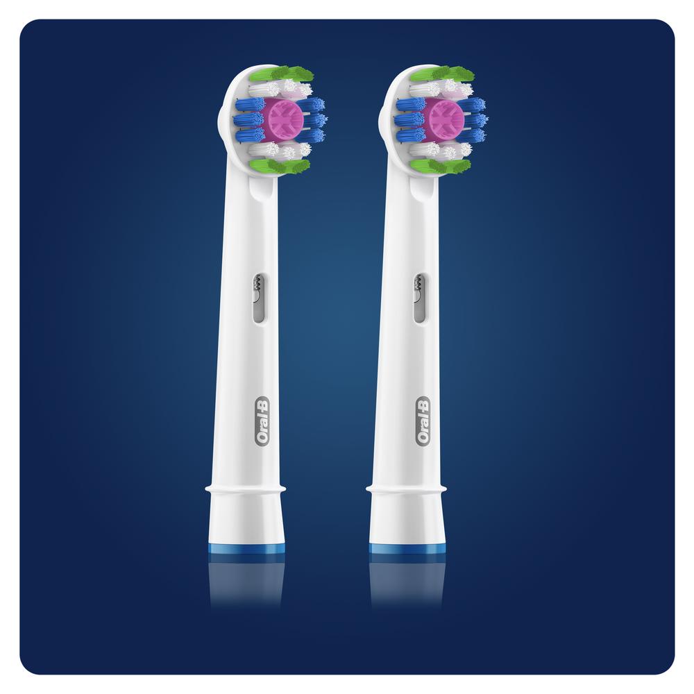be3f8095-13db-4c48-bc03-365da7146fcb-1 Oral-B Braun 3D White 1 шт. Насадка для электрических зубных щеток EB18RB — изображение 1