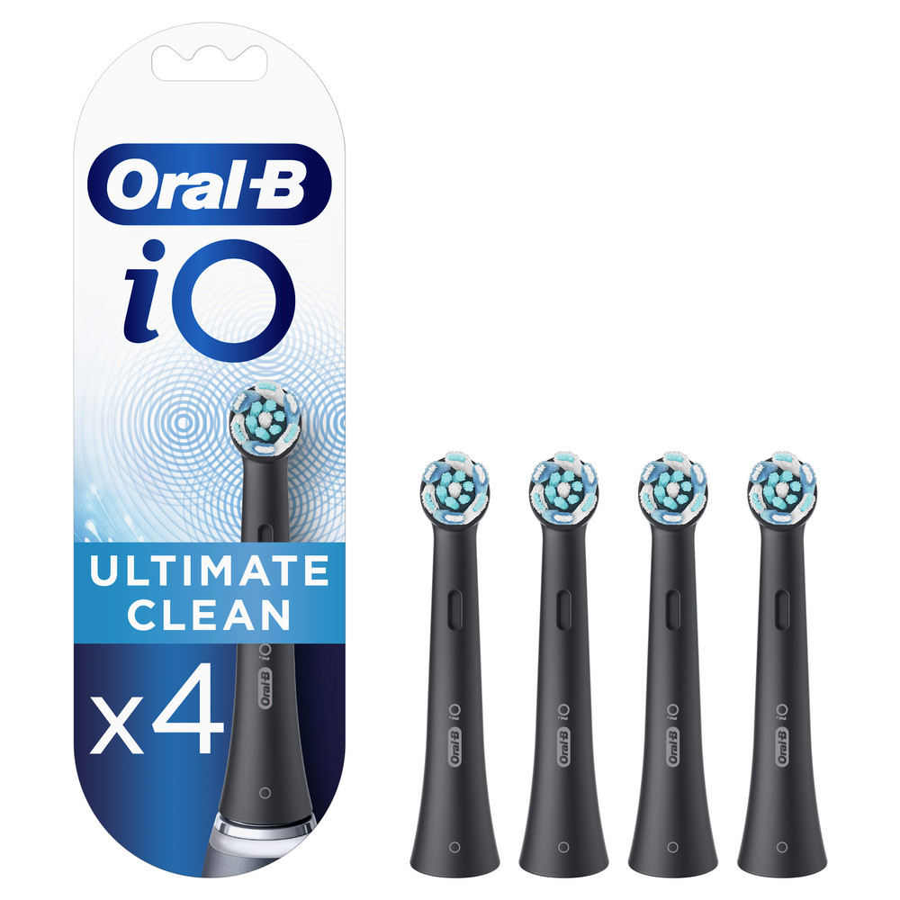 d7ae880a-49d7-49fa-a2f0-1cd7b73f34a3 Oral-B Braun iO Series Ultimate Clean Black 4 шт. Насадки для электрических зубных щеток — изображение 1
