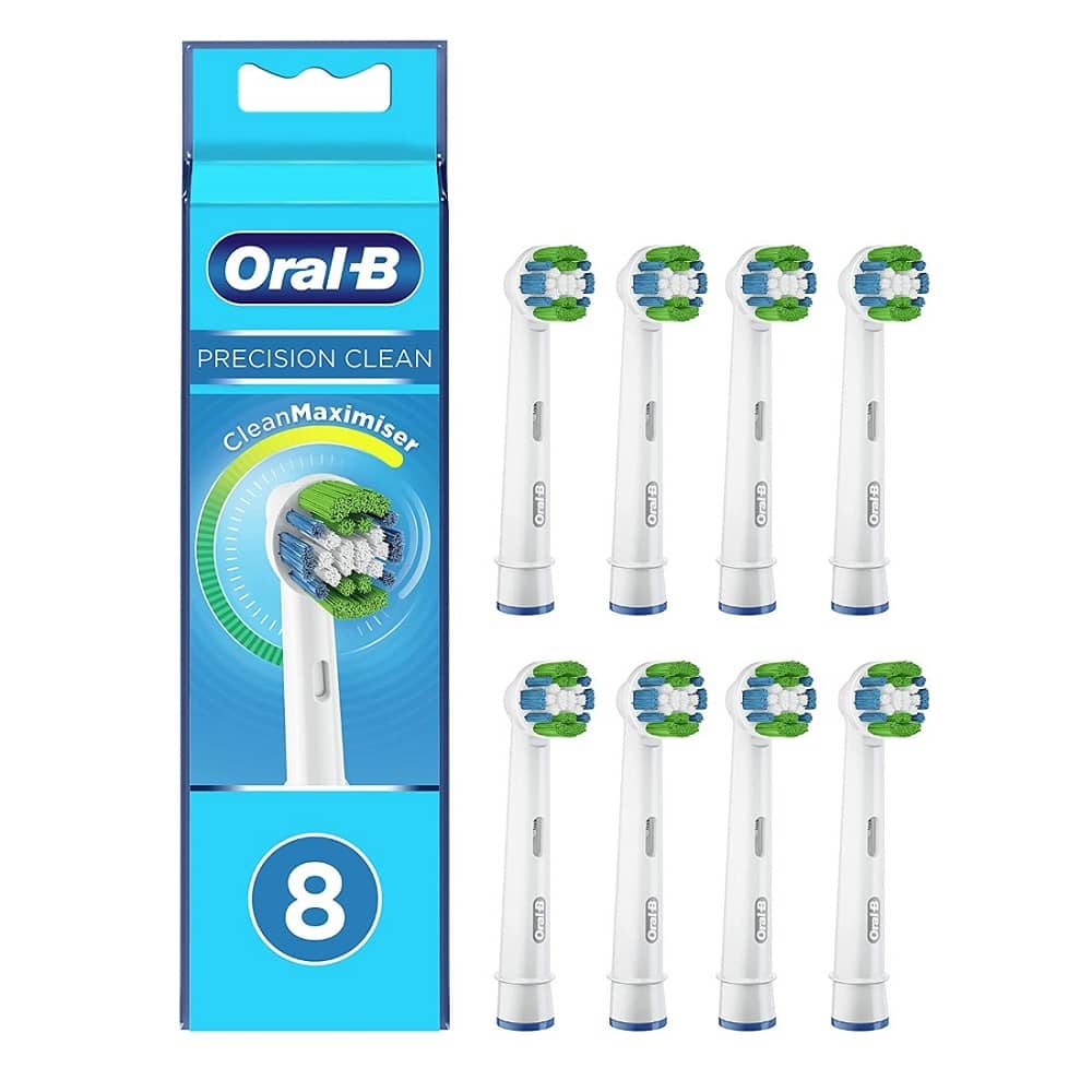 eb20-8-1 Oral-B Braun Precision Clean 8 шт. Насадки для электрических зубных щеток EB20RB-8 — изображение 1