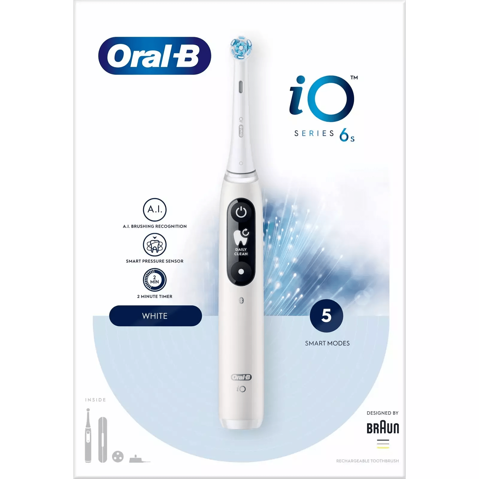 61158439-extra-large-converted Oral-B Braun iO Series 6 White Электрическая зубная щетка iOM6.1A6.1CK — изображение 1